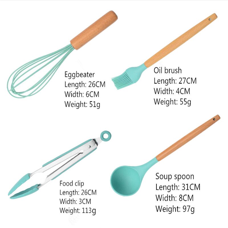 Ustensiles De cuisine en Silicone, ustensiles De cuisine résistants à la chaleur, antiadhésifs, ustensiles De cuisine