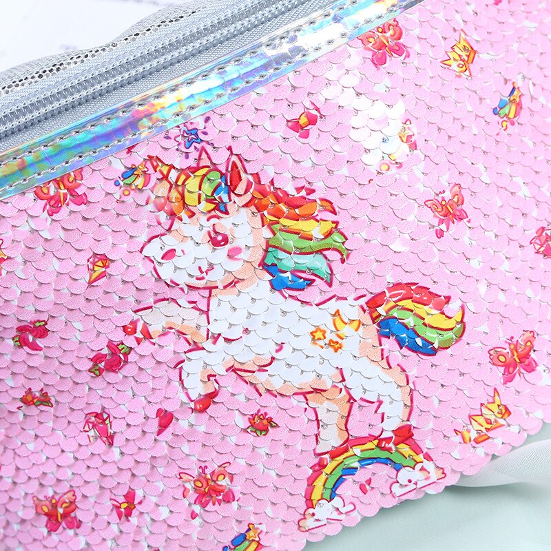 Pailletten Taille Verpakking Meisjes Schouder Riem Bag Kids Fanny Borst Zak Cartoon Meisjes Riem Mermaid Sport Portemonnee