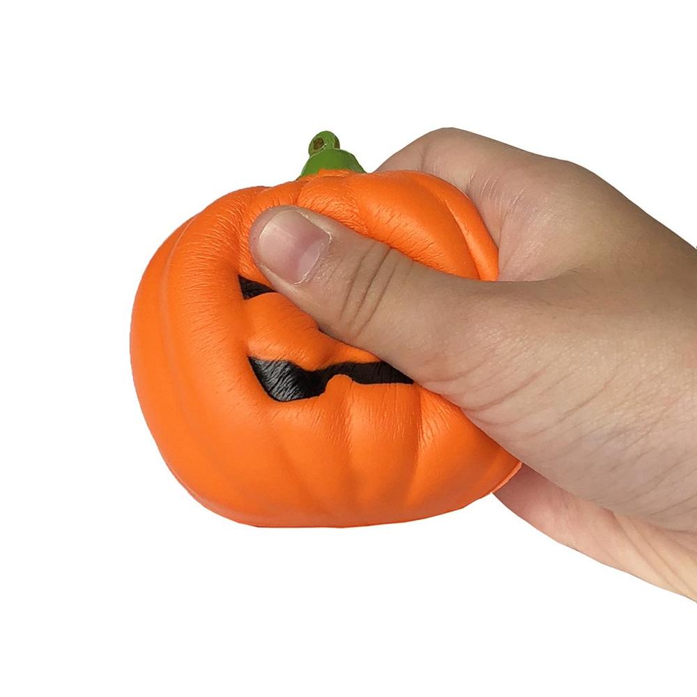 Jumbo Hallowee Pompoen Squeeze Speelgoed Leuke Squishy Langzaam Stijgende Zachte Bandjes Geurende Joke Stress Relief Voor Kid Fun Xmas Speelgoed