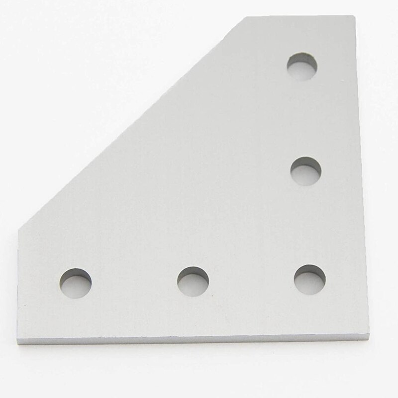 16 Teile/los 3D Drucker L-Förmigen Aluminium 5 See 60X60mm Anschluss Platte für V-Mutter/L-Mutter Aluminium Extrusion