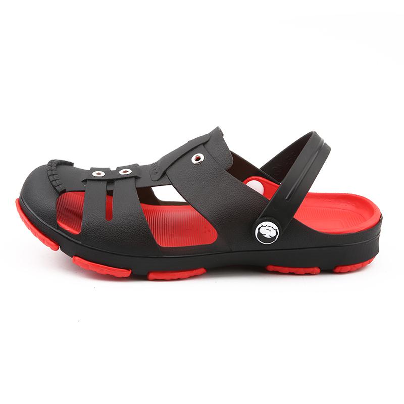 Original jardín Chanclas Zapatos de agua hombres Tenis deporte verano playa Aqua zapatilla sandalias de natación al aire libre zapatos de jardinería: Black / 9