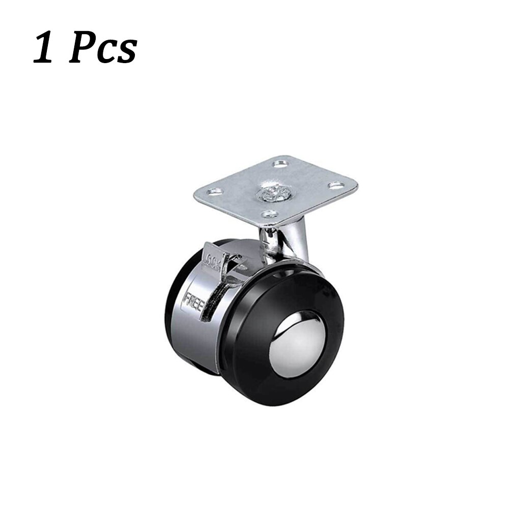 1.5/2 Inch Zinc Alloy Swivel Caster Wheels, Heavy Duty Caster With Top Plate/M8 Rubber Wheels For Office Chair Crib: 2 inch / 1 Pcs with brake  A