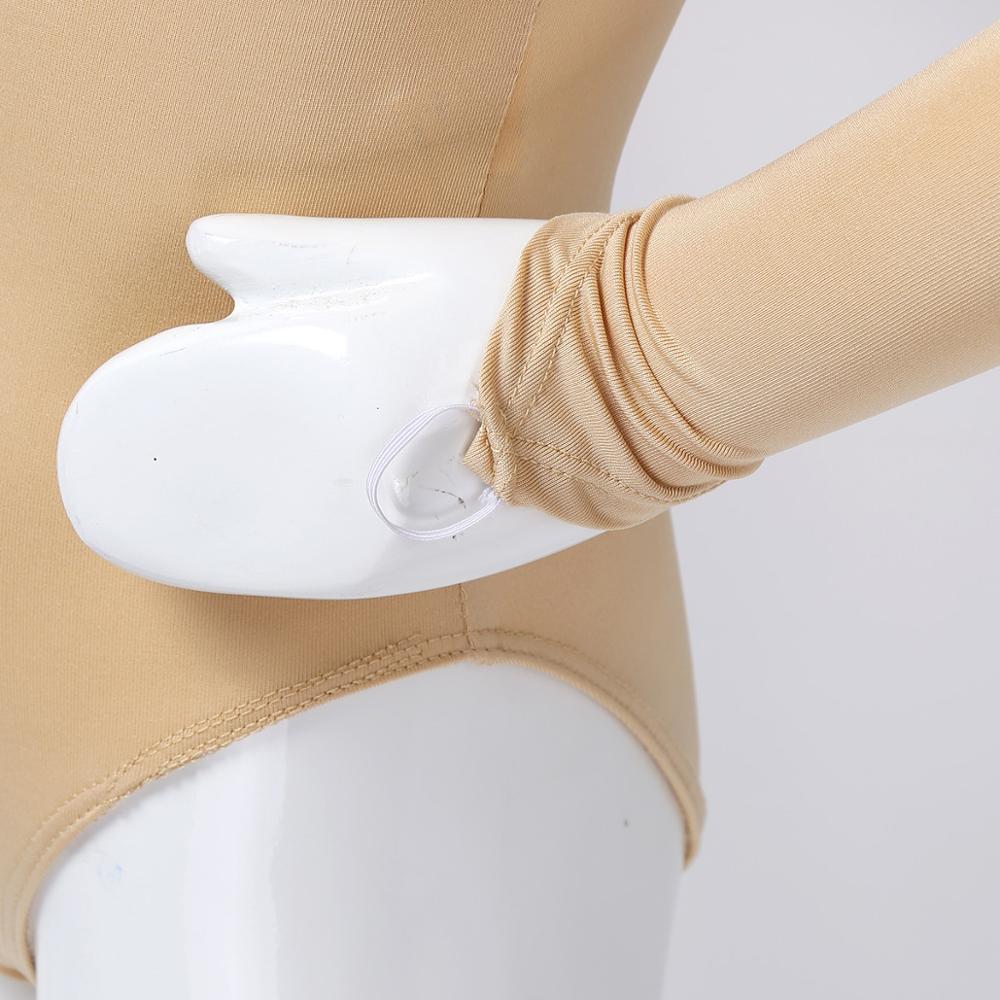 Børn piger lange ærmer elastisk u-hals nøgen ballet gymnastik trikot undertøj undertøj til gymnastik jumpsuit dansetøj