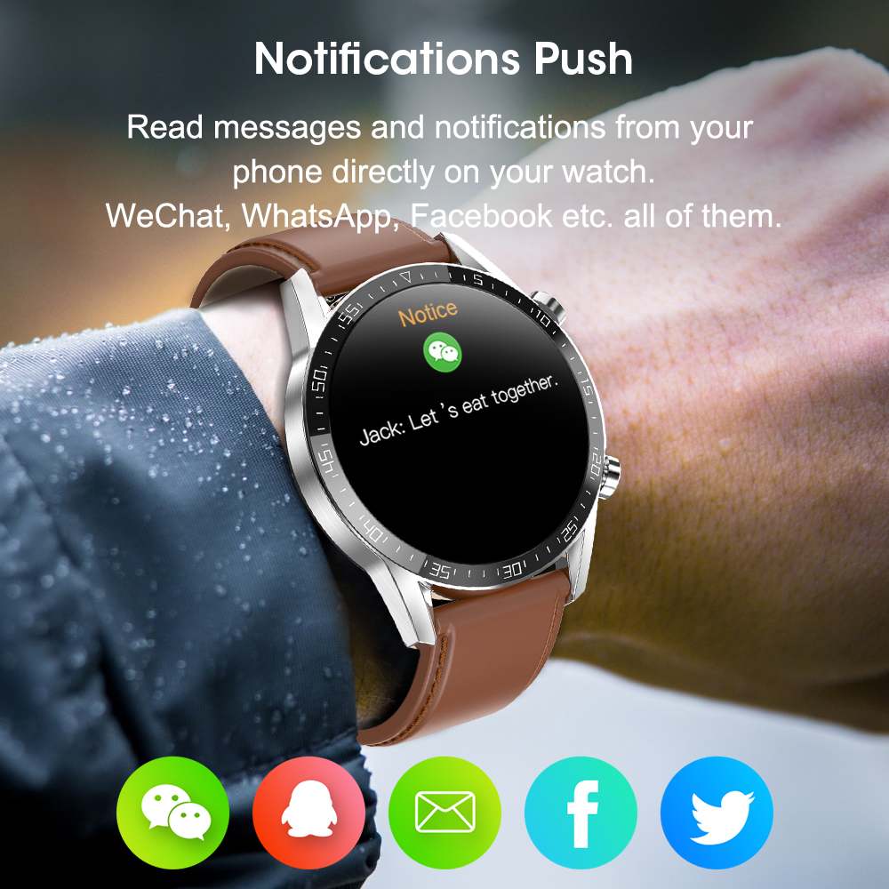 Microwear L13 Ecg Smart Horloge 24 Uur Hartslag Monitoring Smartwatch Voor Android Ios Bluetooth Sport Tracker Rode Horloges