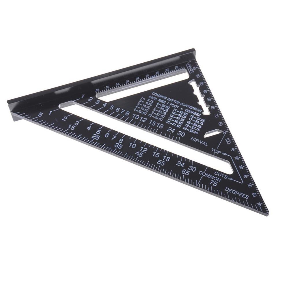 7 inch Metric Triangle Angle Protractor Aluminum Alloy Speed Try Square Carpenter's Measuring ruler Layout Tool