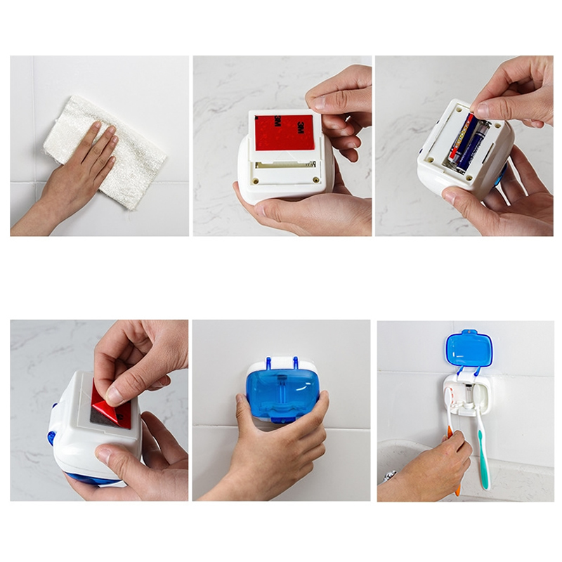 1PC Antibatterica Luce UV Spazzolino Da Denti Sterilizzatore UV Spazzolino Da Denti titolare più pulito