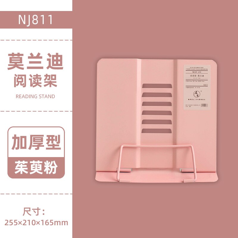 Opvouwbare Morandi Kleur Metalen Boek Houder Stand Voor Lezen Verstelbare Boeken Stand Kawaii School Kantoorbenodigdheden: Officinalis Powder