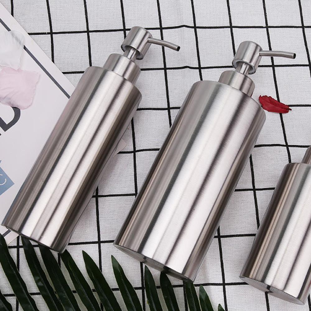 Stainless Steel Soap Dispenser Kitchen Sink Faucet Bottle Container Shampoo Deck Detergent Soap Bathroom Box Mounted