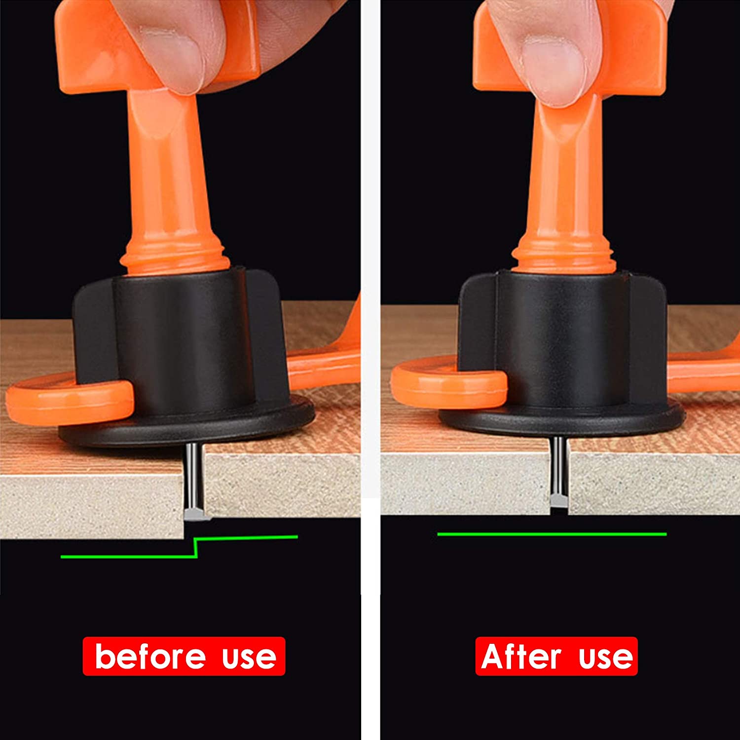 100 PCS tile levelling system kit reusable tile levelling set adjustable tile spacer with special key 200 tile cross tile