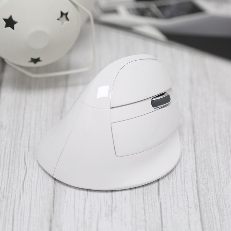 Delux M618Mini Ergonomic Vertical Mouse Wireless 2.4GHz Gaming Mouse gamer adjustable DPI Vertical Mice PC gamer: M618MINI 2.4G  white