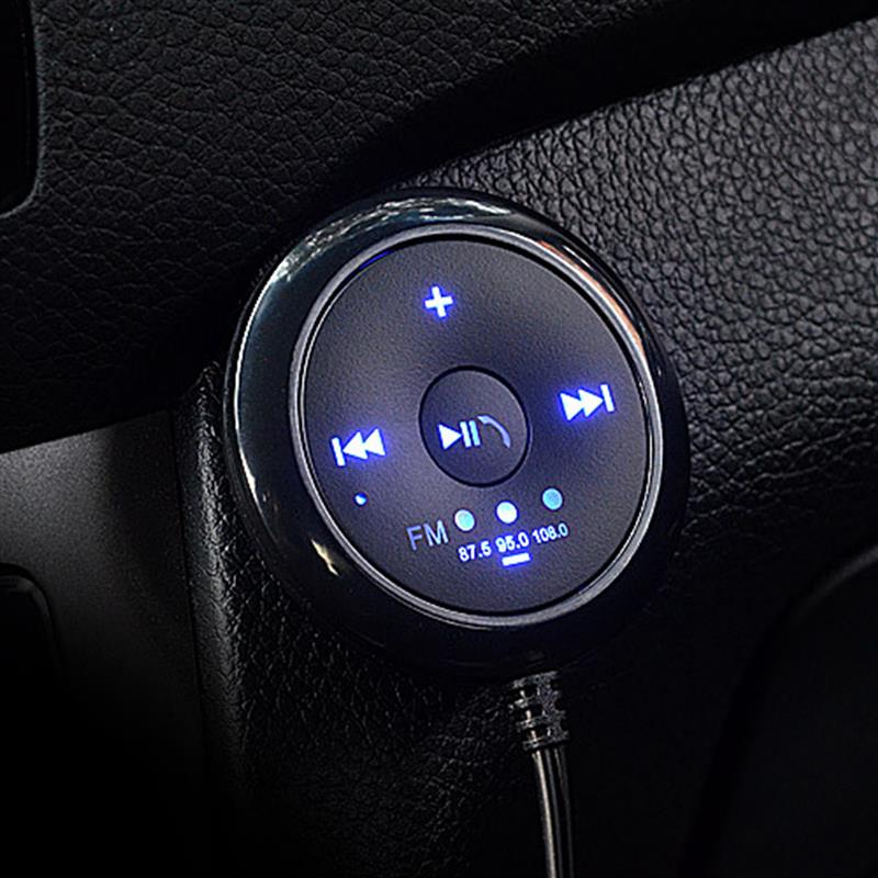 Onever Bluetooth Auto Aux Speaker Usb Power Fm Radio Aux Draadloze Handsfree Call Carkit Muziek Ontvanger Adapter met Led Display