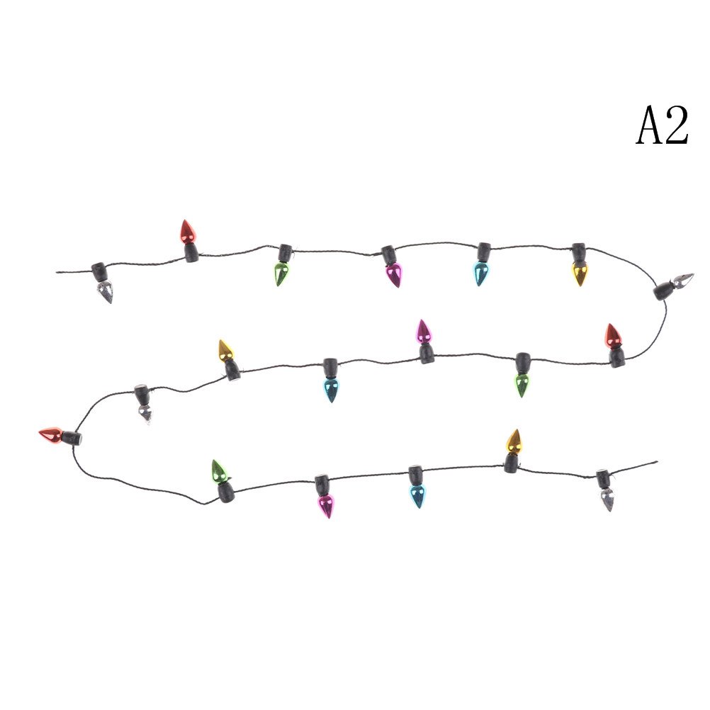 1pc 0.5m Lalka Dom dekorowanie kreatywne rekwizyty wodoodporne oświetlenie bożonarodzeniowe kolorowe diody doprowadziło girlanda żarówkowa na wesele Boże Narodzenie impreza: A2