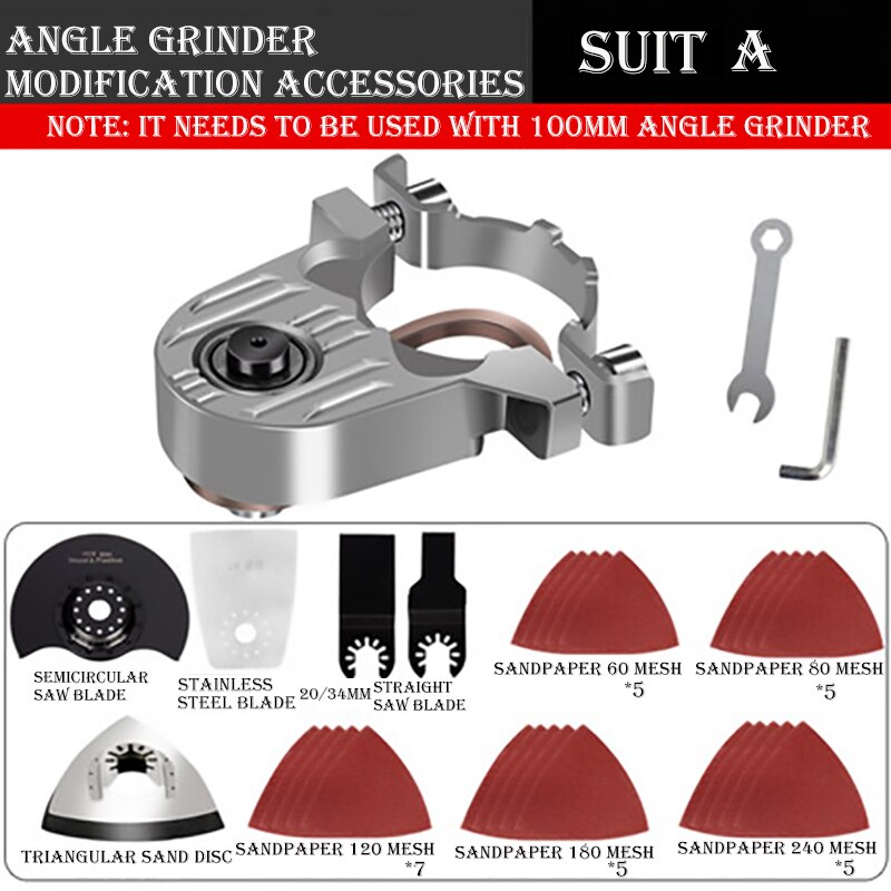Prostormer-amoladora angular M10, accesorios modificados, herramientas Tacklife, Wosai, decoración del hogar, multiherramienta, renovador: Suit A