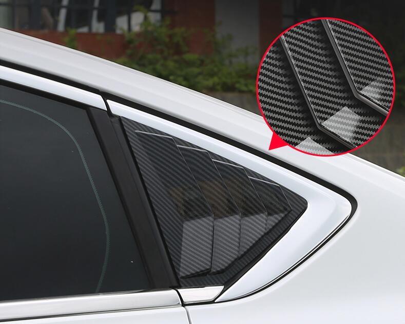 For opel Insignia Sedan ABS Rear Door Window shades Louver Frame Window Sill Molding Cover Sticker Trim