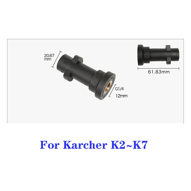 Til karcher k-serie, kloakettersæt til højtryksrenser ,, 1/4 tommer, knastnæse og roterende kloakdyser, åbning 4.