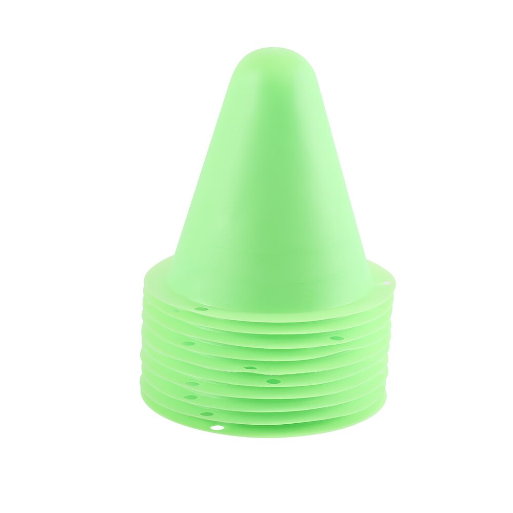 Plastic skate marker cones football soccer wheels sports training equipment: Green