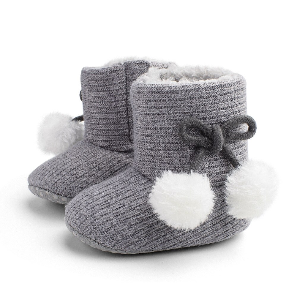 Kruleepo Herfst Winter Bal Top Baby Meisje Warme Schoenen Kinderen Jongen Verdikte Katoen Laarzen Kids Babyschoenen