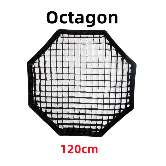 Honeycomb Grid For Octagon Square Rectangle Hexadecagon Deep Softbox 30* 40 50*70 55 60 65 80 22*90 95 80*120 140 35*160cm: grey