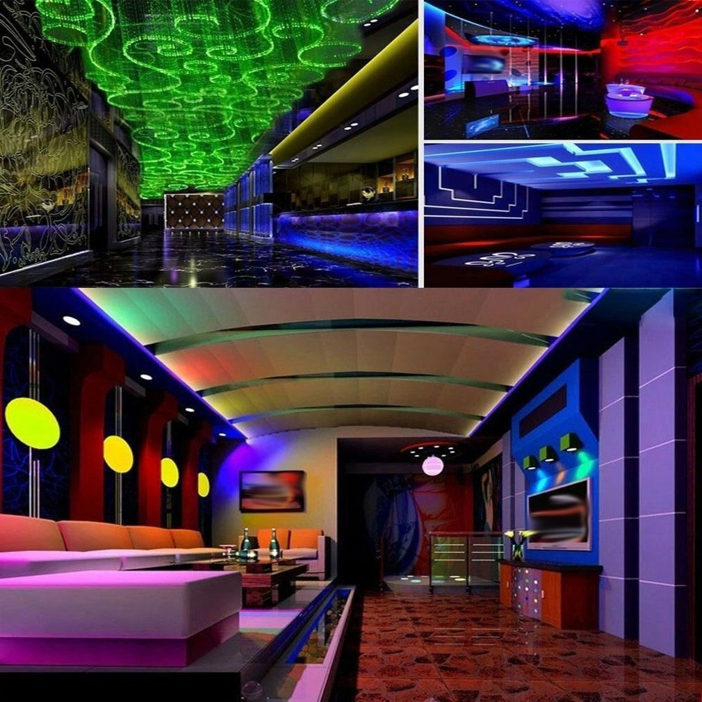 10M 3528 SMD RGB Flexible LED Light Strip 600LEDs +44 Key IR Remote Controller