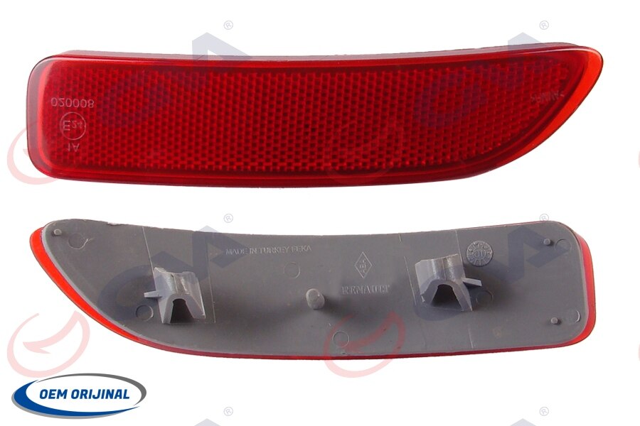 Voor Dacia Dokker Achterbumper Reflector 8200751779 - 8200751778 Rechts Links Auto Accessoires Onderdelen Reflecterende Strips: Right passenger