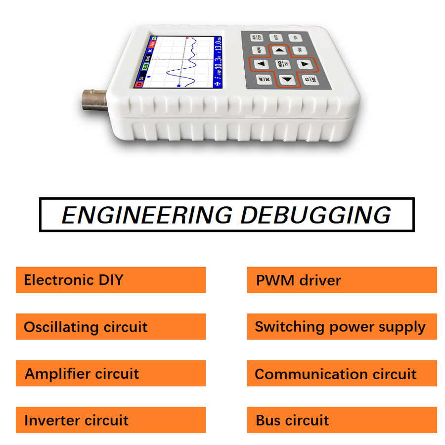 DSO FNIRSI PRO mini oscilloscope numérique portable 5 M bande passante 20 MSps taux d'échantillonnage