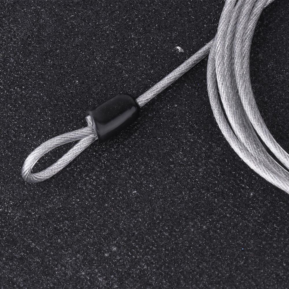 2 Veiligheid Loop Kabel Fietsen Lock Sluiting Zware Bagage Tas Veiligheid Draad Herbruikbare Dubbele Lus Anti Diefstal Vaste metalen Touw