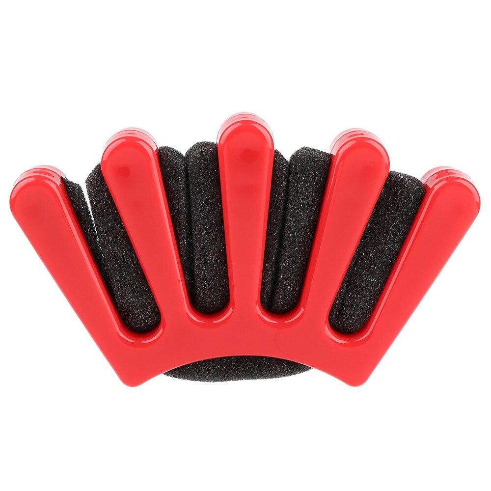 3 Colors Lady Girl's French Hair Braiding Tool Weave Sponge Plait Twist Hair Braider DIY Styling Tool Holdr Clip Hair Accessorie: red