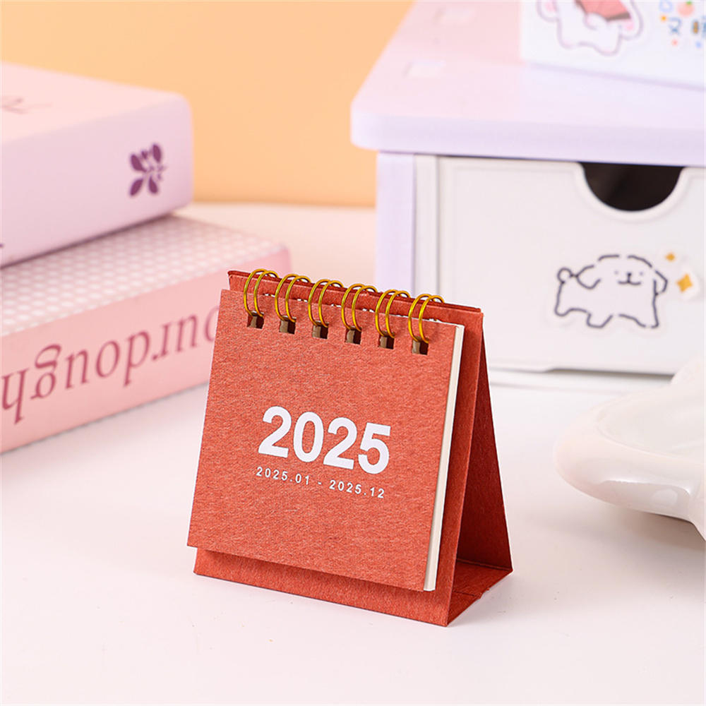 Desk Calendar Yearly Monthly Daily Planner Cute Coil Calendar Yearly Schedule Organizer To Do List Home Office Supplies: green