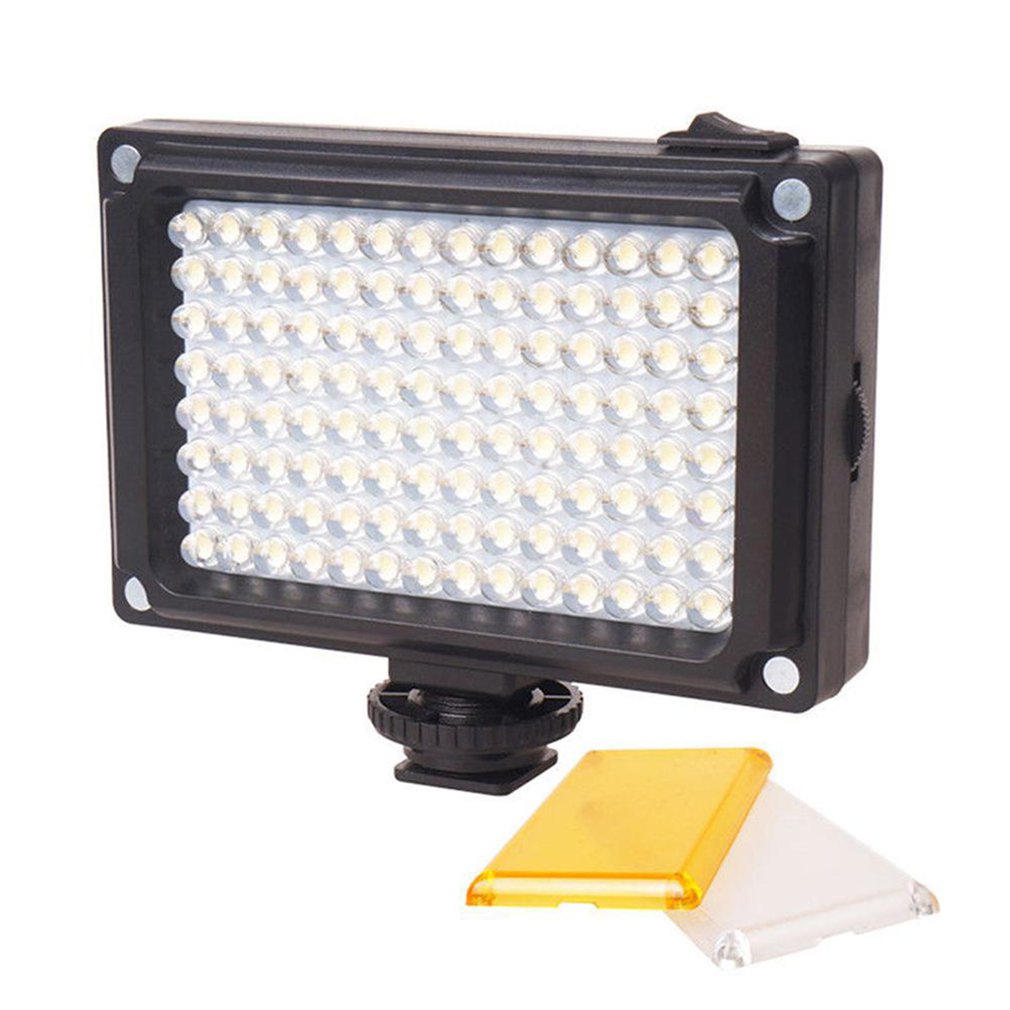 96 LED video light draagbare selfie vullen licht spotlight met hotshoe voor smartphone mobiel camera