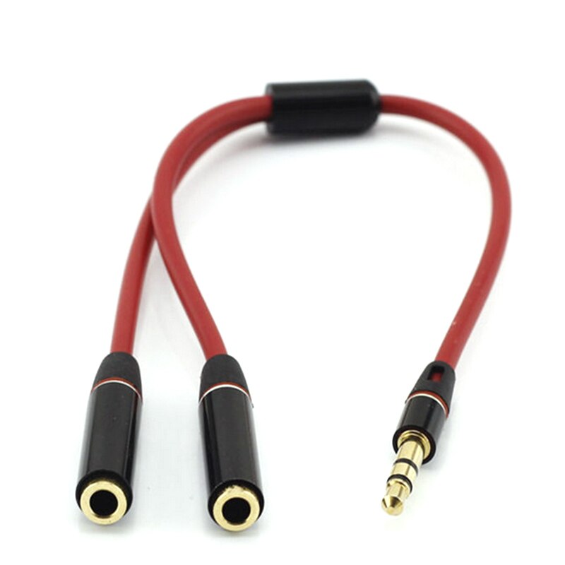Y Splitter Cable 3.5 Mm 1 Male To 2 Dual Female Audio Cable MP3 MP4 Stereo Plug Adapter Jack For Earphone Headset Headphone