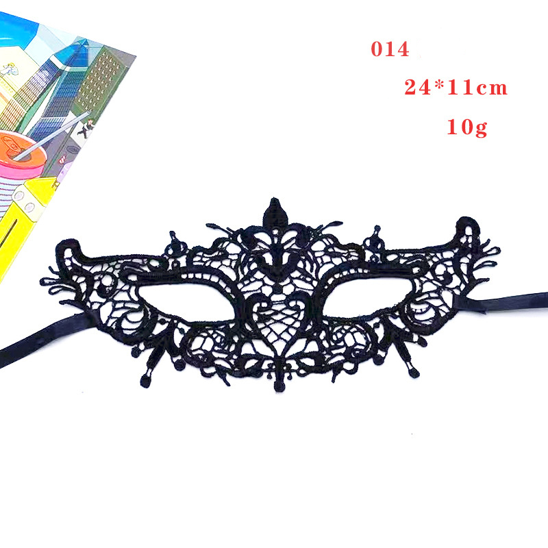 Women Gothic Lace Mask Cosplay Halloween Party Carnival Sexy Lady Costumes Half Face Animal Role Playing Masques For Girls: Lavender
