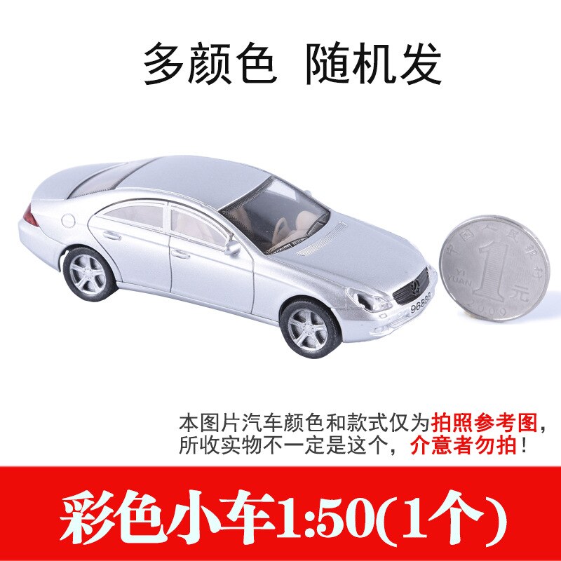 DIY Building Model Material Sandbox Scene Model Ornaments Car Color Small Car Traffic Car Bus: Color Small Car 1 50  Random Color  1