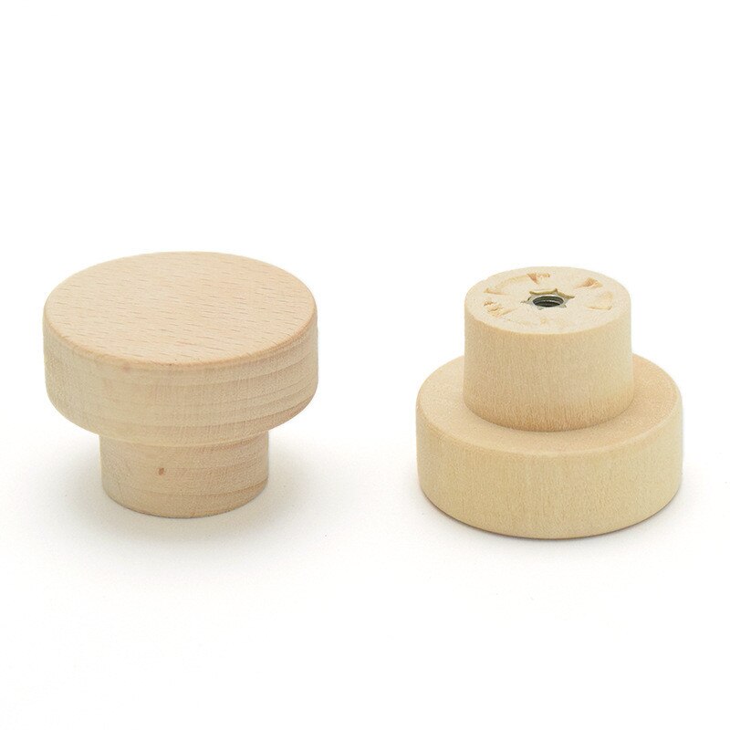 Gancho de madera Natural para colgar ropa, colgador de ropa montado en la pared, Soporte redondo decorativo para llaves, manija de puerta, accesorios de baño, ganchos decorativos