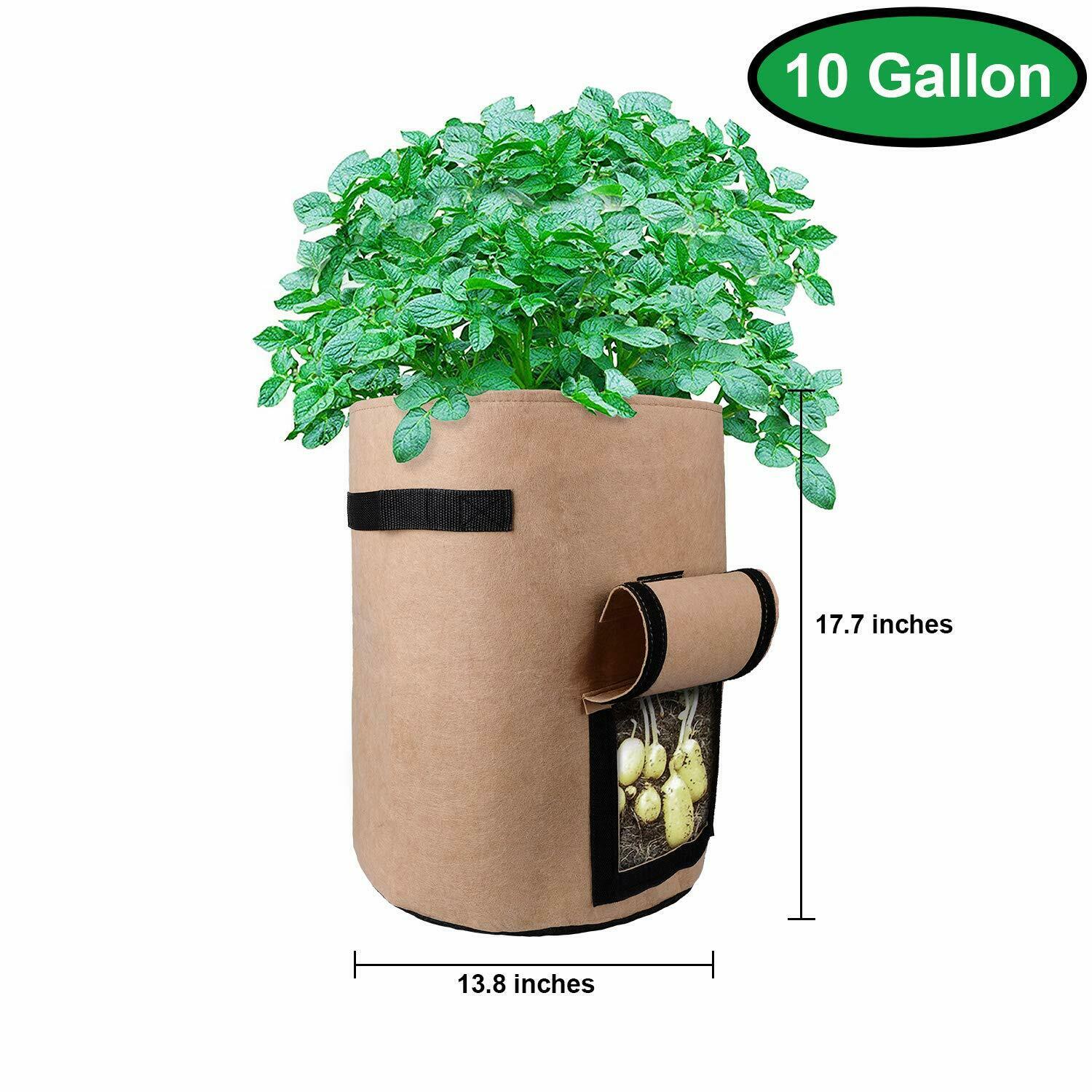 Plant Grow Bags home garden Potato pot greenhouse Vegetable Growing Bags Moisturizing jardin Vertical Garden Bag tools droship