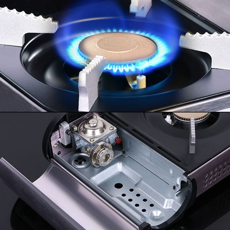 Mini Portable Cassette Gas Stove Burner Steel BBQ Grill Rack Outdoor Camping Picnic Cooker Furnace Kitchen Cookware Accessories