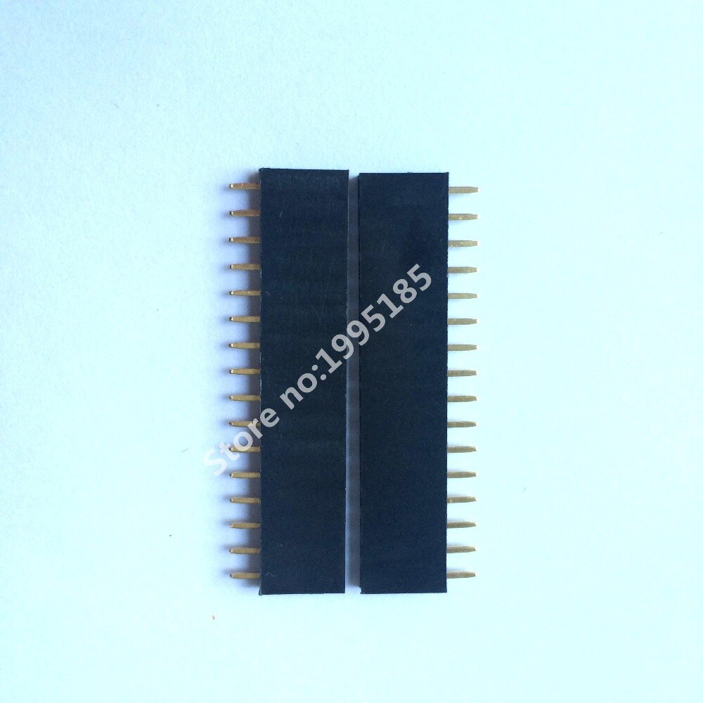 100PCS 1x16 Single Row 16 Pins PCB Socket Female Header 2.54MM 1*16P