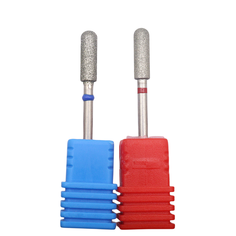 Fresas de diamante redondas grandes para manicura, broca rotativa para uñas, equipo de máquina de pedicura eléctrica, herramientas para quitar cutículas