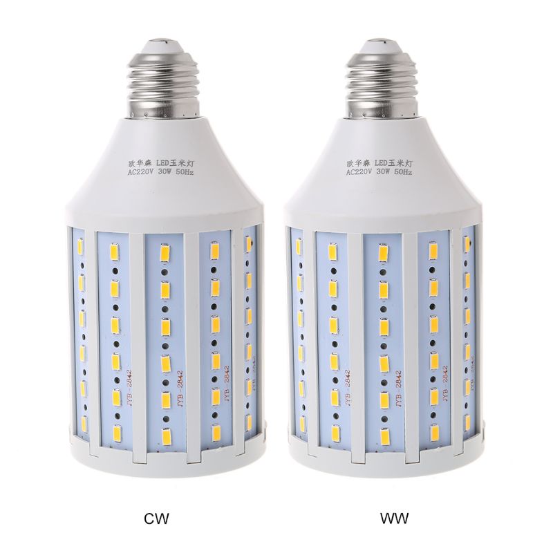 E27 led energiansäästölamppu 30w ac 220v lämmin/kylmä valkoinen valo maissilamppu 5730 smd kodin sisustukseen