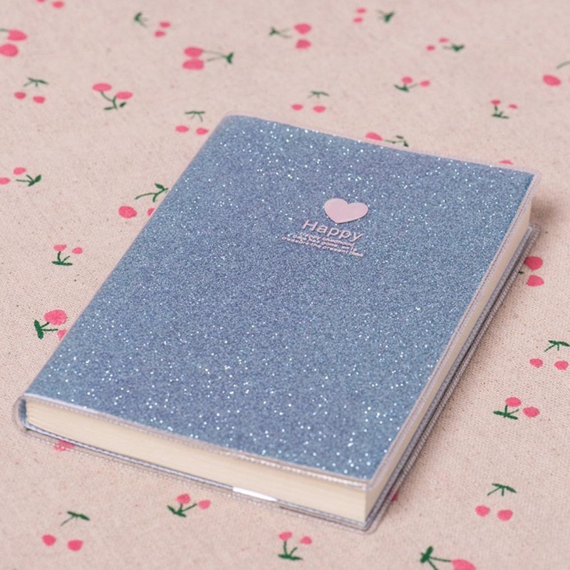 1Pcs Liefde Pvc Mini Notebook Papier Dagboek School Shiny Cool Kawaii Notebook Papier Schema Planner Schetsboek