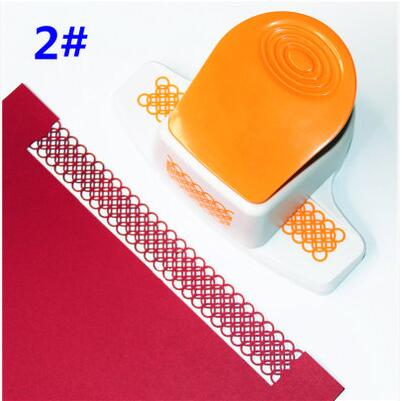 Large fancy flower border punch edge of the embossing machine handmade device DIY paper cutter Handmade scrapbooking: 2