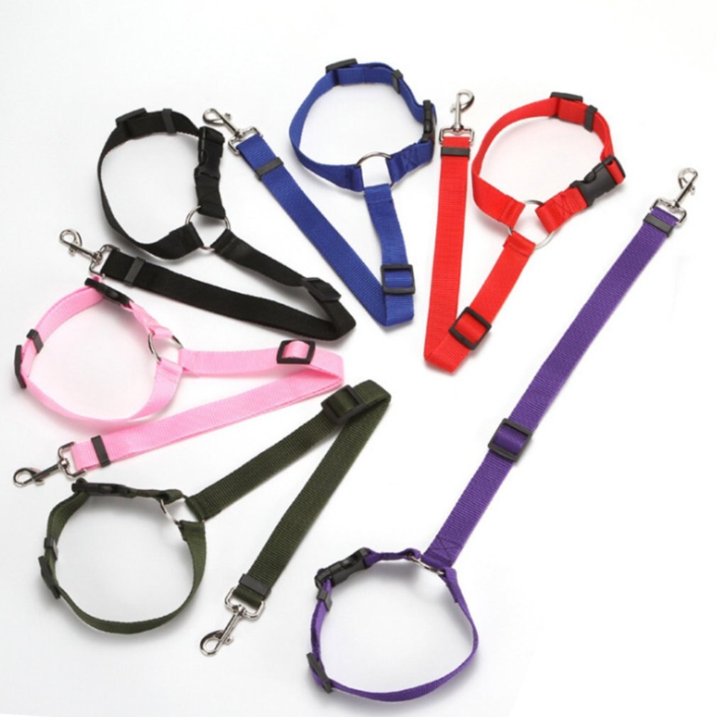 Veiligheidsgordel voor hond en kat, autohoofdsteun, verstelbare nylon hondengordel, autogordel