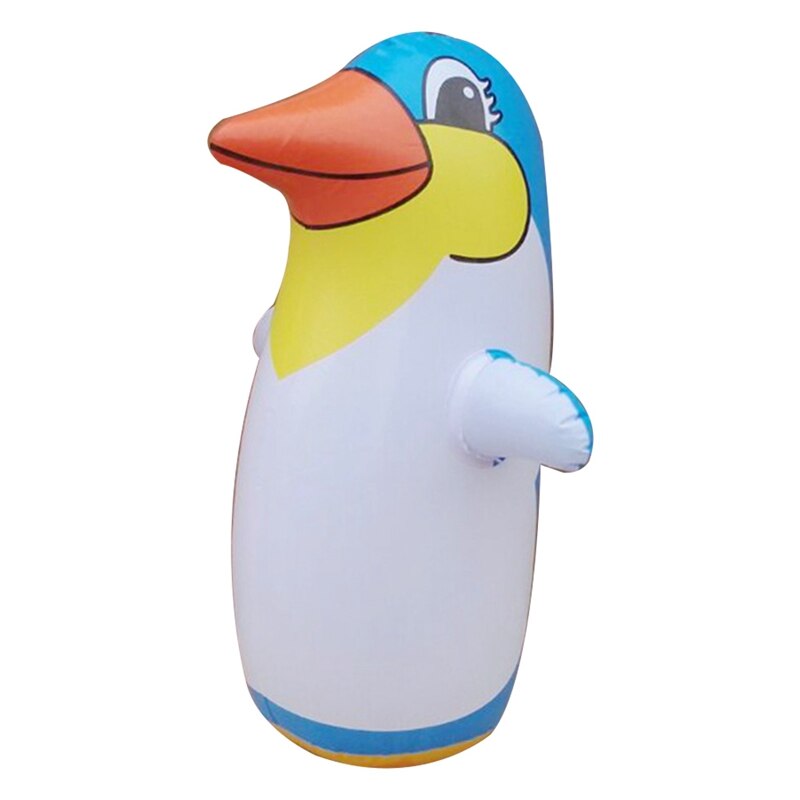 Outdoor Fun And Sports 36cm Inflatable Penguin Toys Soft Plastic Tumbler Inflatable Penguin For Children Play: Blue