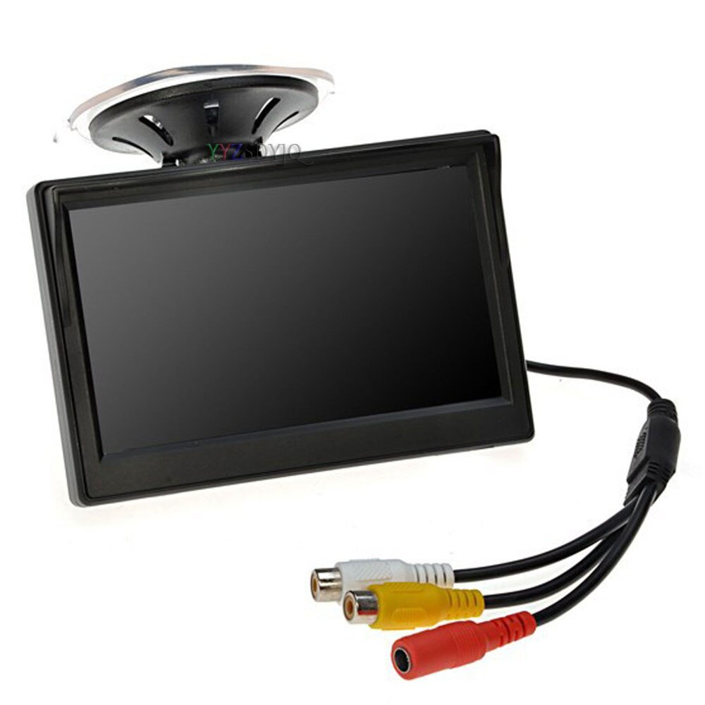 5" Car Monitor 800 x 480 HD 4:3 Display Rate 12V All Truck In-Car TFT LCD Screen Suction Cup Or Dash Stand