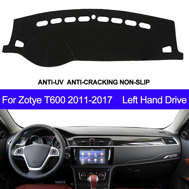 Auto Dashboard Cover Voor Zotye T600 Dash Mat Pad Tapijt Dashmat Zonnescherm pad Auto Styling