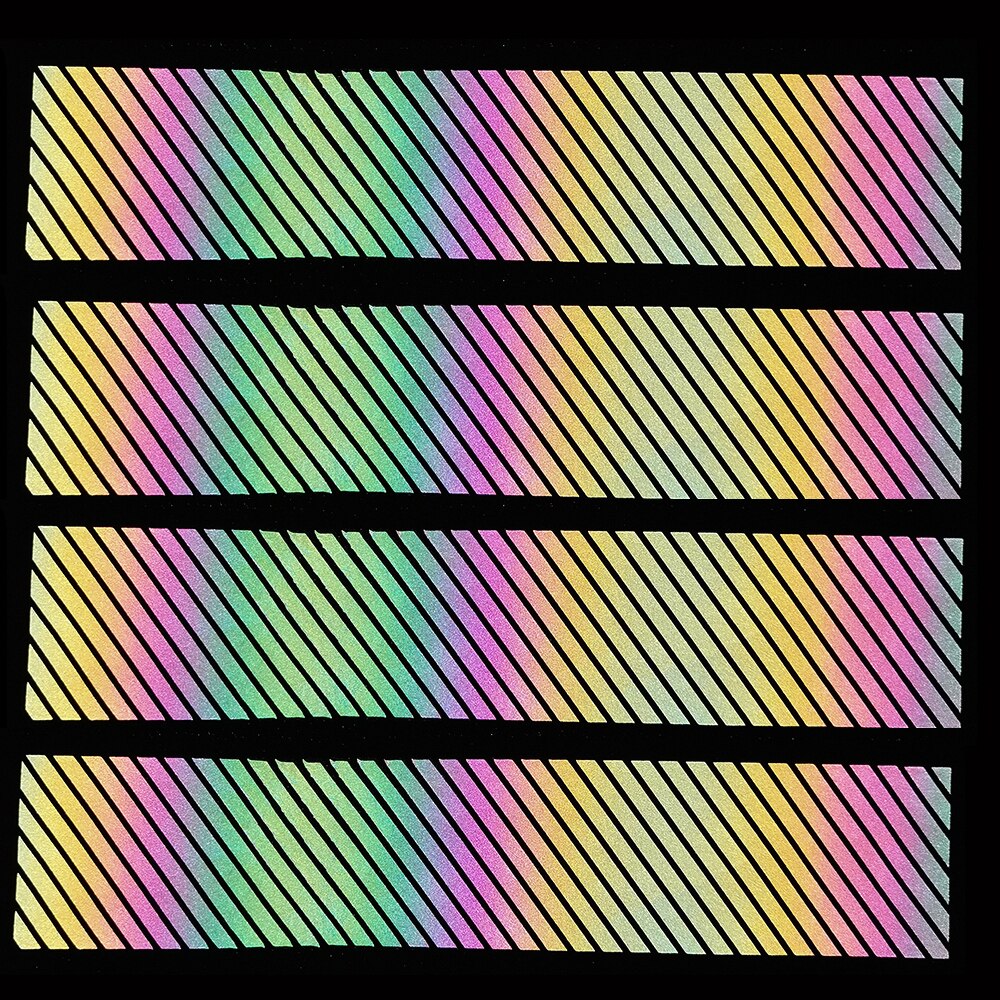 Rainbow Reflective Vinyl HTV Iron on Sheet Stickers For Clothing Fabric Tape Heat transfer Vinyl Film DIY: XCXW