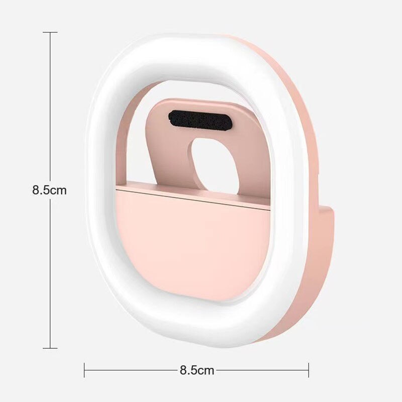 Rechargeable Fill Light Mobile Phone LED Selfie Fill Light Square Live Lamp Clip-on Selfie Lamp For iPhone 13 Xiaomi 11 Google