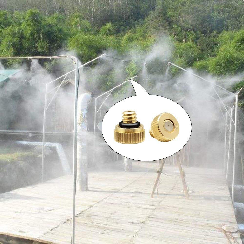 Kit de boquillas de nebulización, sistema de nebulización para Patio, sistema de refrigeración al aire libre, rociador de agua para jardín