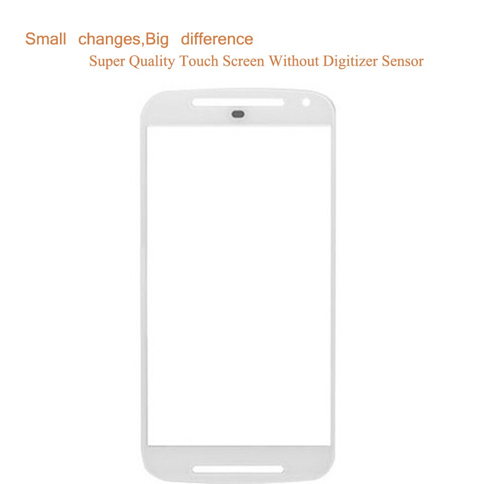 Super For Motorola Moto G2 G+1 XT1063 XT1069 XT1068 Touch Screen Front Outer Glass Panel Lens NO LCD Display Digitizer