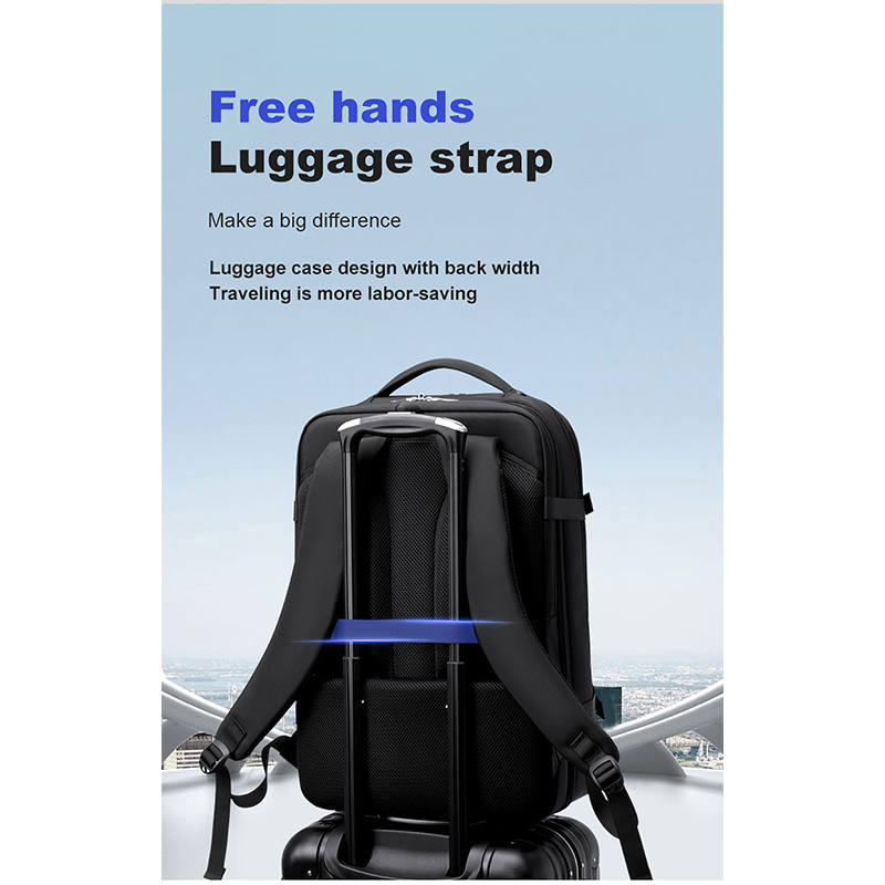 Wiersoon Large Capacity Men Backpacks 15.6 Inch Laptop Backpack USB Charging Headphone Bags Business Travel Backpack