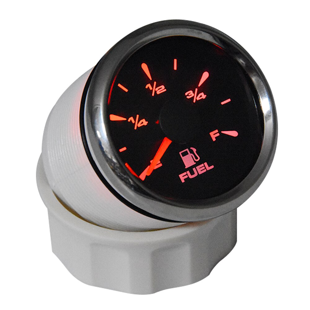 HD 52mm Auto Fuel Level Gauge 0-190ohm Fuel Level Meter 9-32V 7 Colors Backlight Marine Fuel Gauges Level Sensor Sending Unit